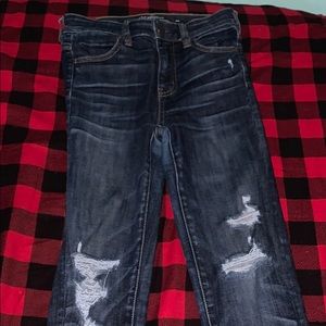 Dark Blue Ripped Jeans